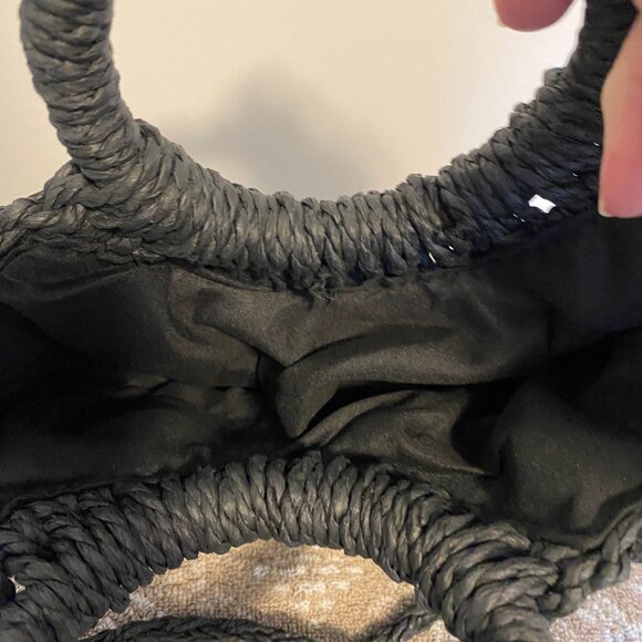 Half-Moon Shaped Woven Handbag, Crossbody Small Bag, Beach Bag, Shoulder Bag NEW - Picture 4 of 6